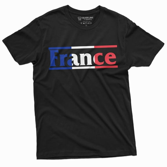 France Flag T-Shirt French Coat Of Arms La France Mens Gift Tshirt Heritage Tee