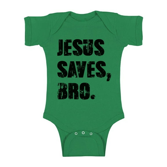 Awkward Styles Jesus Saves Bro Baby Bodysuit Short Sleeve Top for Newborn Baby Christian Clothes for Baby Boys Christian Bodysuits for Baby Girls Jesus Clothing for Baby Kids Jesus Saves Bro One Piece