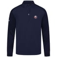 thumbnail image 2 of Men's Levelwear Navy New York Islanders Aztec Insignia Core Quarter-Zip Pullover Top, 2 of 3