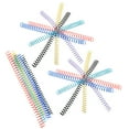 thumbnail image 6 of Pungan binder rings 18Pcs Notebook Spiral Binding Coils Colored Binder Rings Loose Leaf Binder Circles Plastic Binding Coils,10.63"X0.63"X0.63", 6 of 10