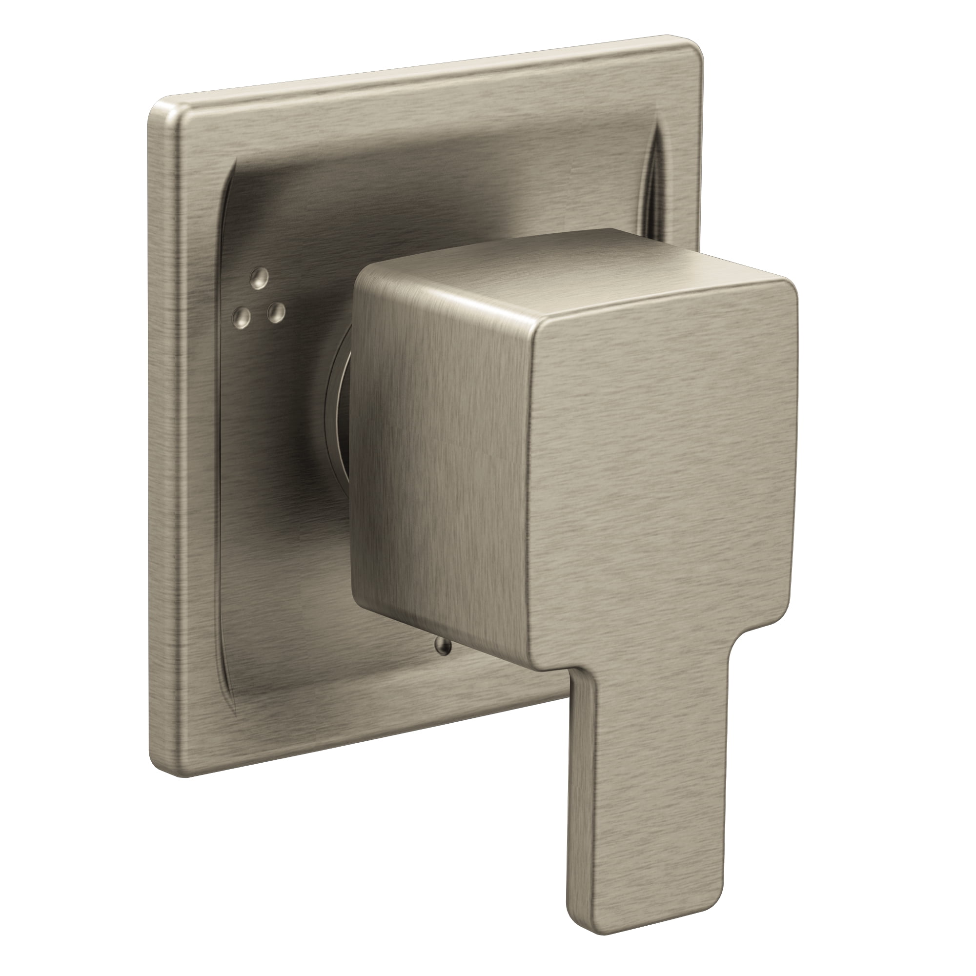 90 Degree Brushed Nickel Transfer Valve Trim Com