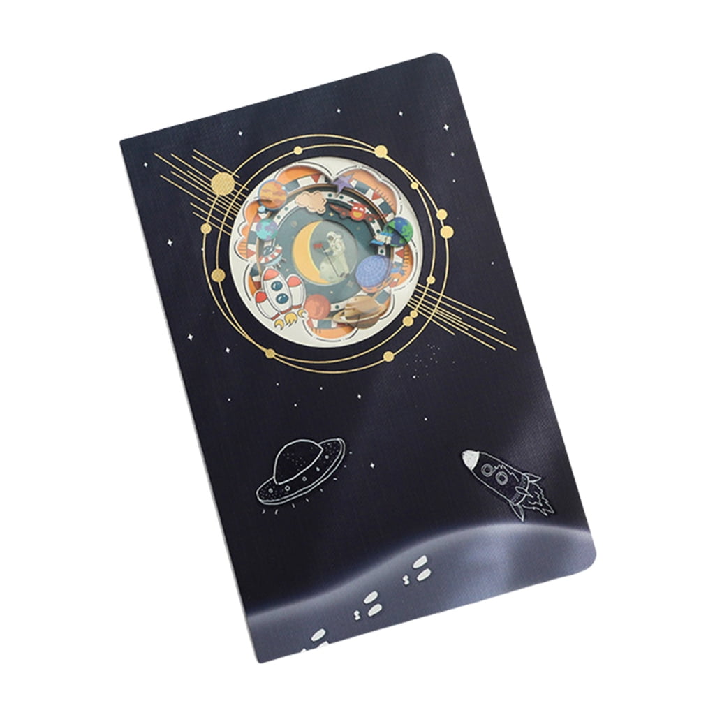 Space Wonderland Notebook for Writing Drawing Noting, 120 Pages Notebook Journal
