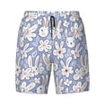 thumbnail image 5 of Rocae Rabbit And Floral for Men's Swim Trunks Quick Dry With Two Side Pockets and One Lined Patch PocketXX-Large, 5 of 9