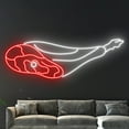 thumbnail image 3 of Handmadetneonsign Meat Neon Light, Pork Leg Neon Sign, Jamom Led Light, Jamom Led Sign, Barbecue, 3 of 5