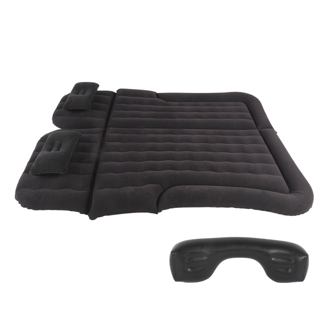Inflatable Air Mattress with Electric Pump Soft Flocked PVC for SUV MPV RV Travel