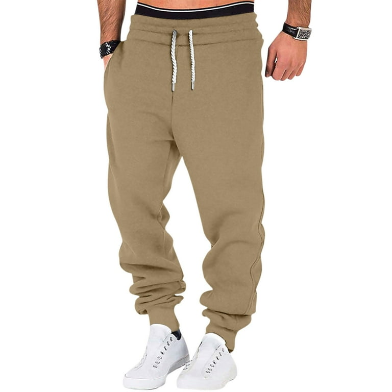 YDKZYMD Men's Fleece Jogger Cargo Sweatpants with Pockets with