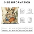 thumbnail image 5 of YINGXI Throw , Cute Ears Orange Cushion Case , Flower Farmhouse ation for Sofa Couch 12x12in, 5 of 5