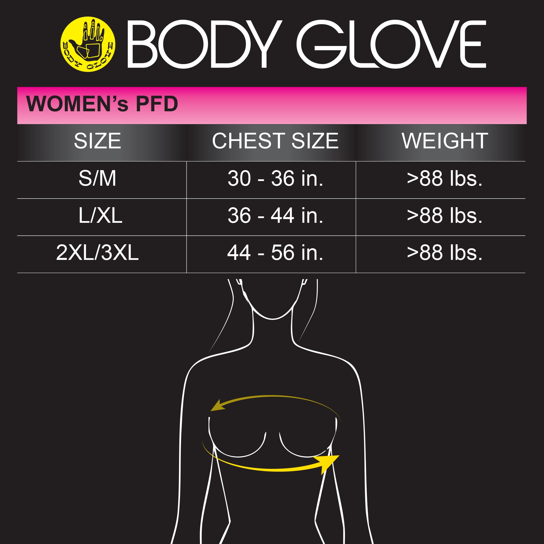 Body GloveのMサイズジャケット。レディース 　M 2 pack) Body Glove Women's Adult Neoprene PFD Life Jacket and Vest