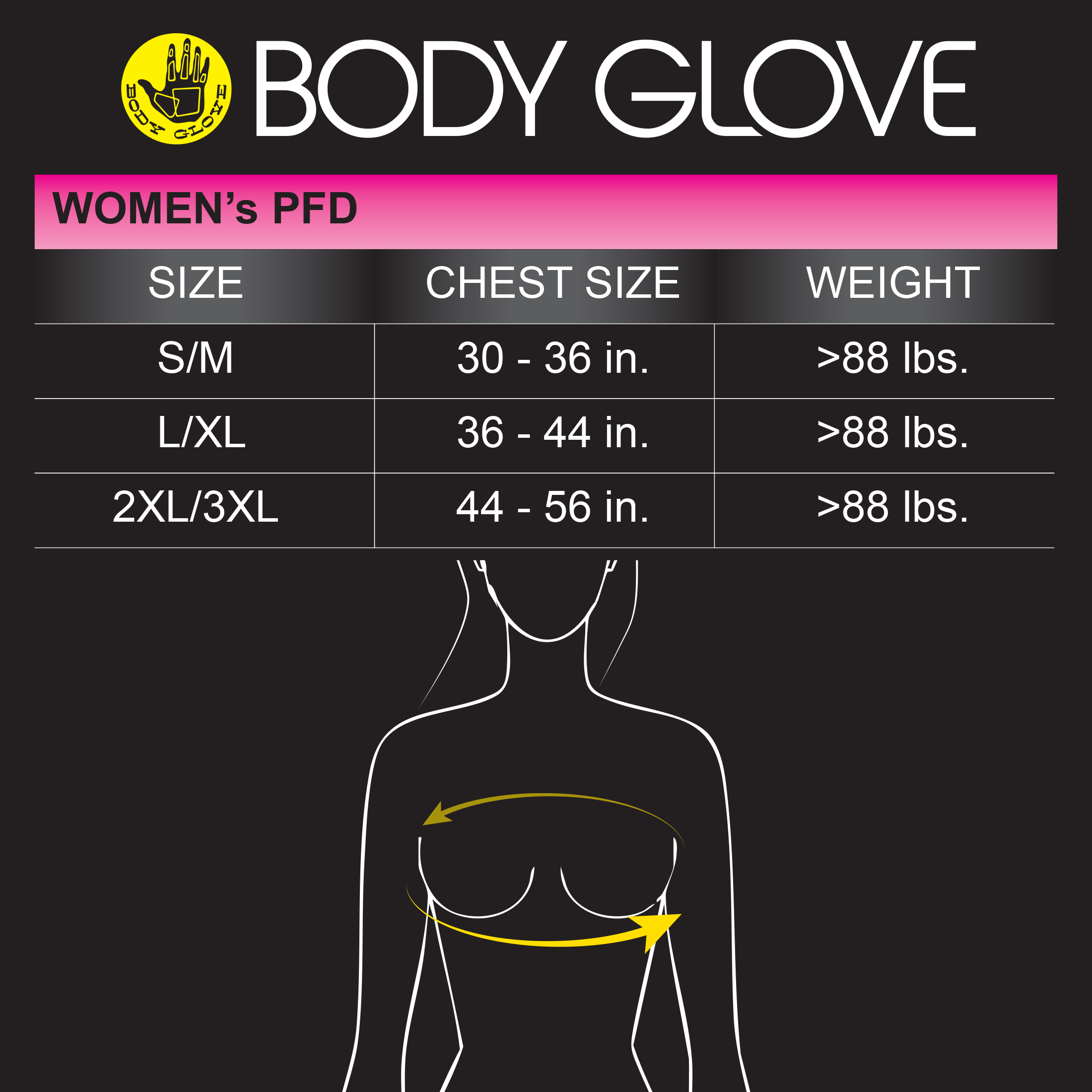 Body Glove Women's Neoprene PFD Life Jacket 2XL/3XL photo 4