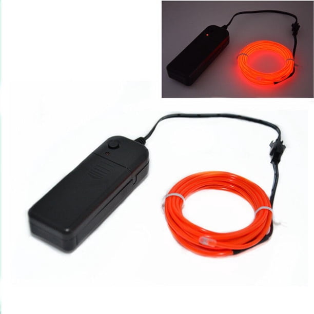 Luz ambiental Interior del coche, cable EL brillante con controlador, lámpara de Cable ULLED, luces decorativas de reequipamiento para fiesta en casa zhangyuxiang LED