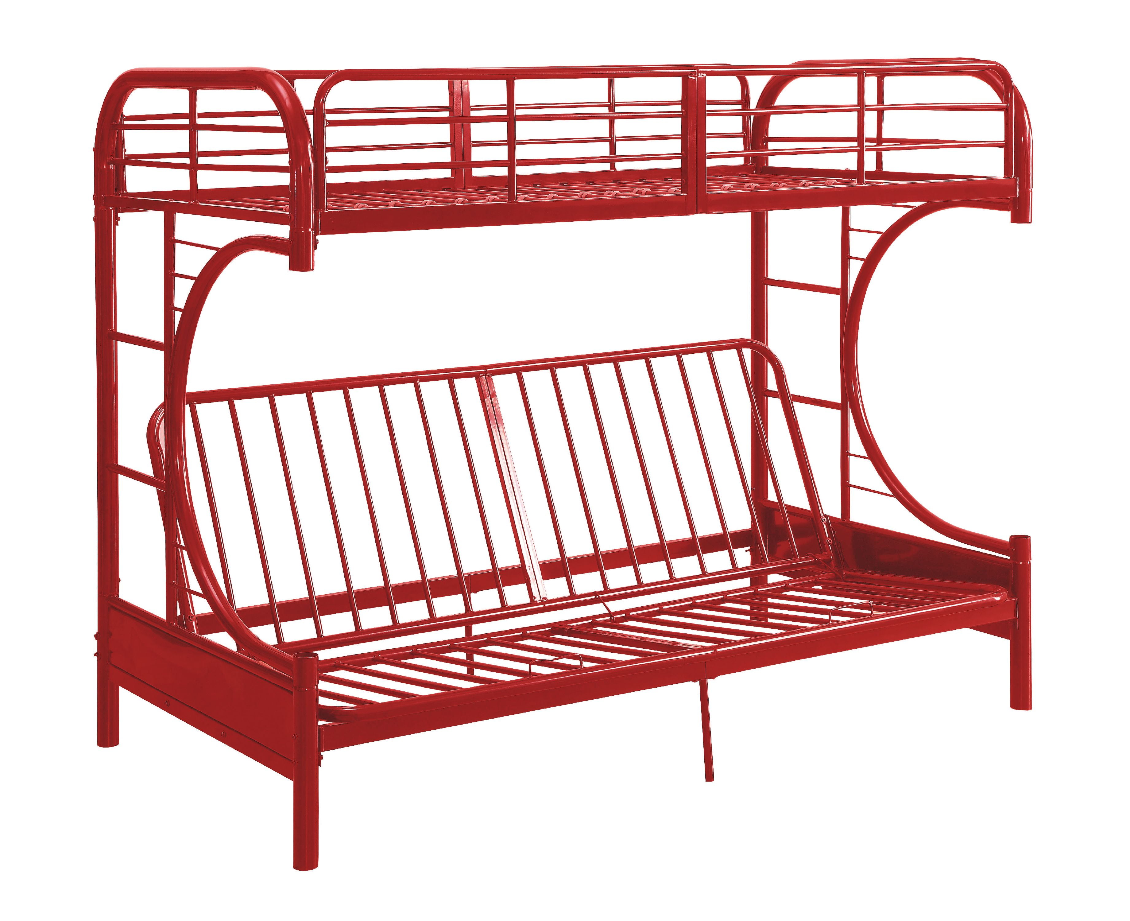Acme Eclipse Twin Full Futon Bunk Bed Black Com