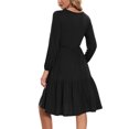 thumbnail image 2 of Women's Long Sleeve Maternity Dress Ruffle Maternity Clothes for Women, 2 of 4
