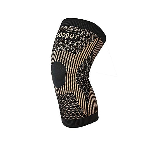 Copper Knee Support Brace Arthritis Compression Sleeve Sports Protector Ligament 