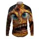 thumbnail image 3 of Camisas de manga larga con estampado 3D de pizza para hombre, camisas de hip-hop de calle de primavera y otoño, blusas góticas casuales de moda para hombre Y2k, 3 of 5