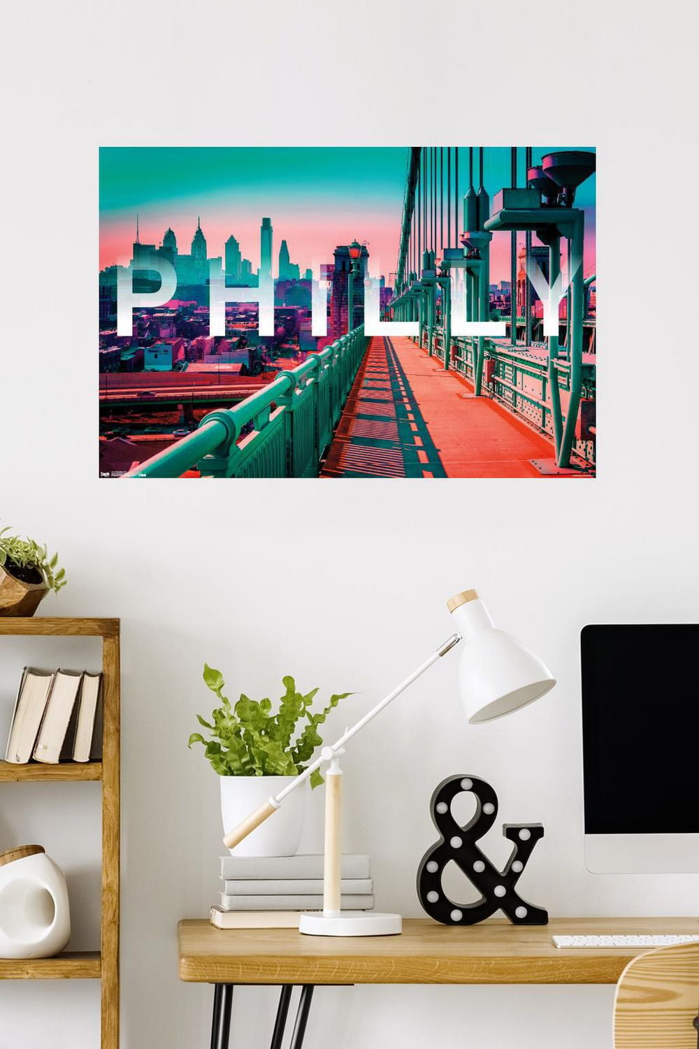 Philly - Skyline Wall Poster, 22.375" x 34"