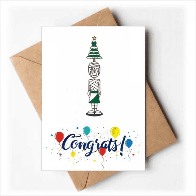 Egipto momia Horus arbol de Navidad 01 Sobre de la Carta de felicitación de la tarjeta de matrimonio