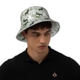 thumbnail image 4 of Fotbe green plaid Moose tree Sombrero Tipo Pescador con Estampado – Sombrero de Sol de Algodón de Moda para Playa, Golf, Pesca, 4 of 6