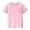 Pink, variant on lnmuld Boys & Girls Solid Color Breathable Mesh Pocket Short Sleeve Crew Neck T-Shirt for Play Color:Yellow,Size:10-11 Years
