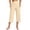 F499 Beige, variant on Womens Capris Pants With Pocket High Waist Solid Color For Everyday Wear Fashion Trousers Black Size L