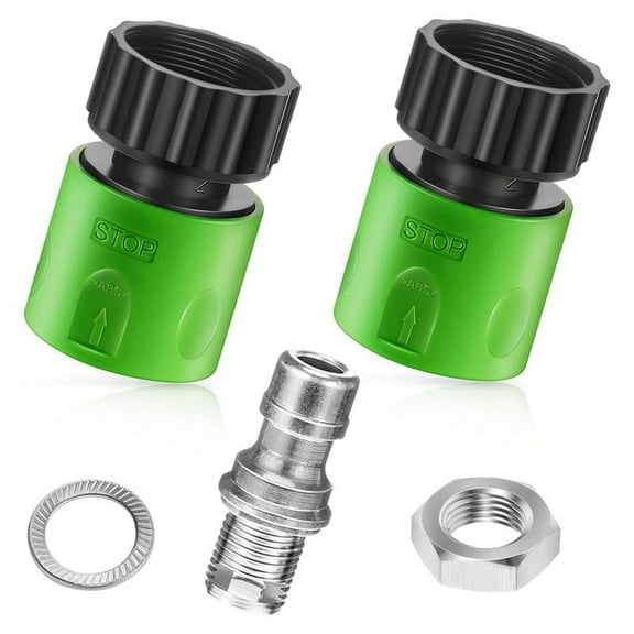 Riding Lawn Mower Cleaning Set Accessories High Efficiency Deck Wash Adapter Set Metal Texture for Easy Maintenance