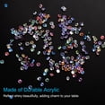 thumbnail image 3 of Uxcell 14000Pcs Acrylic Wedding Table Diamonds 3mm Crystals Gems for Decorations, Colorful AB, 3 of 6