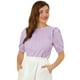 thumbnail image 1 of Día De San Patricio Blusa De Manga Corta Con Hombros Descubiertos Y Volantes Sin Cuello Con Volantes En La Espalda Para Mujer Morado claro S, 1 of 6