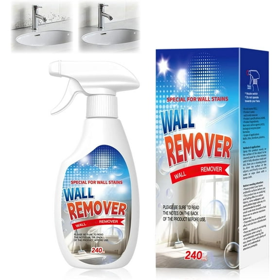 Wall Cleaner Spray Highly Effective Wall Remover, Wall Stain Remover For Painted Walls, Wall Cleaning Spray, Multi-Surface Cleaning Solution,Dirt, Dust And Stain Remover