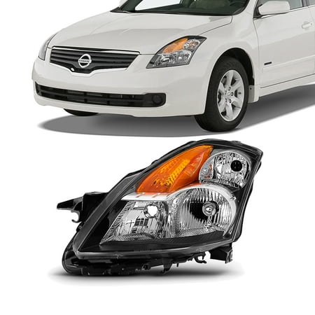 - Fit 2007 2008 2009 Altima 4Dr Sedan Clear Headlight Driver Left Side Replacement