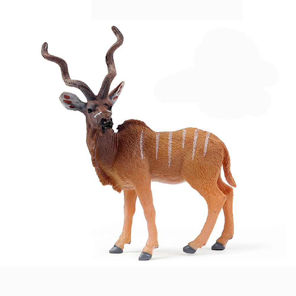 Gift Science & Nature Teaching Toys Kids Cognition Simulation Wild Animal  Bongo Antelope Model Pronghorn Figurine Zoo Scenes TYPE3 