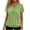 A1 Light green, variant on Holzkary Womens Tops Short Sleeve V Neck T Shirts Loose Ruched Top Summer Spring Beach Vacation Clothes Soft Summer Tops for Women T Shirts Clothes Trendy 2026 Pleated Front Shirt Blouse Tunic Top L