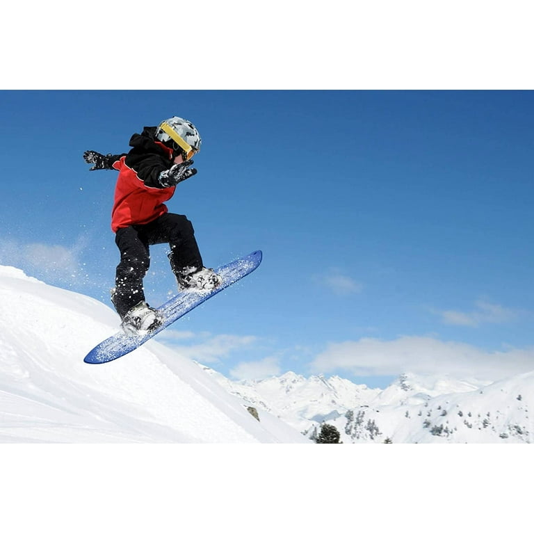 Slippery Racer Kids Snowboard with Binders for Beginners-Blue