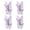 Purple, variant on Rotating Butterfly Adhesive Wall Hooks, Heavy Duty No-Drill Corner Stick-on Hooks with Adjustable Wings for Bathroom and Corner