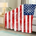 thumbnail image 5 of American Flag Throw Blanket Warm Eagle Flannel Fleece Blanket for Couch, Super Soft Fuzzy Throws Fashion Decorative Plush Fleece Blanket for Sofa Bed Office(50 x 60 in, American Flag & Eagle), 5 of 5