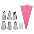 thumbnail image 1 of Amdohai Cake Decor Stainless Steel Cake Decorating Supplies Cake Turntable 8PCS/Set DIY Cream Tools, 1 of 7