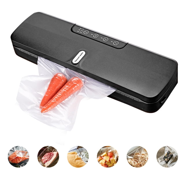 yeacher QH-10 Scelleuse sous Vide Food Saver Machine Scelleuse de Sacs avec Voyants Indicateurs DEL Sacs sous Vide Conception à Long Joint Aspiration Puissante pour Aliments Secs et Humides