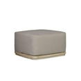 thumbnail image 3 of Pemberly Row Outdoor Solid Teak Wood Ottoman Natural Look - Gray, 3 of 5