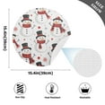 thumbnail image 2 of Ryvnso Snowman on White Round Plate Mats Dining Table Placemat Set of 4 for Holiday Decoration, 2 of 7