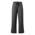 thumbnail image 5 of felwors Wide Leg Sweatpants Women Low Rise Baggy Sweatpants Y2K Drawstring Cotton Lounge Pants Womens Fall Fashion 2026 Dark Gray for Size XL, 5 of 6