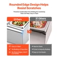 thumbnail image 3 of KFFKFF Countertop Food Serving Display Container, Stainless Steel Salad Server Tray, Buffet Condiment Dispenser, Ice-Cooled Rack with Individual Lids, Suitable for Restaurants,Hotels(2x1/6+3x1/9 Pan), 3 of 9