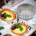 thumbnail image 3 of 20PCS Stainless Steel Egg Tart Mold Round Shape Fluted Design Cupcake Baking Molds Reusable Metal M, 3 of 5