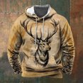 thumbnail image 2 of Sudadera con capucha vintage para hombre, con estampado de ciervo en 3D para exteriores, ropa de gran tamaño, sudadera con capucha de manga larga de otoño, jersey informal, 2 of 4