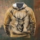 thumbnail image 2 of Sudadera con capucha vintage para hombre, con estampado de ciervo en 3D para exteriores, ropa de gran tamaño, sudadera con capucha de manga larga de otoño, jersey informal, 2 of 4