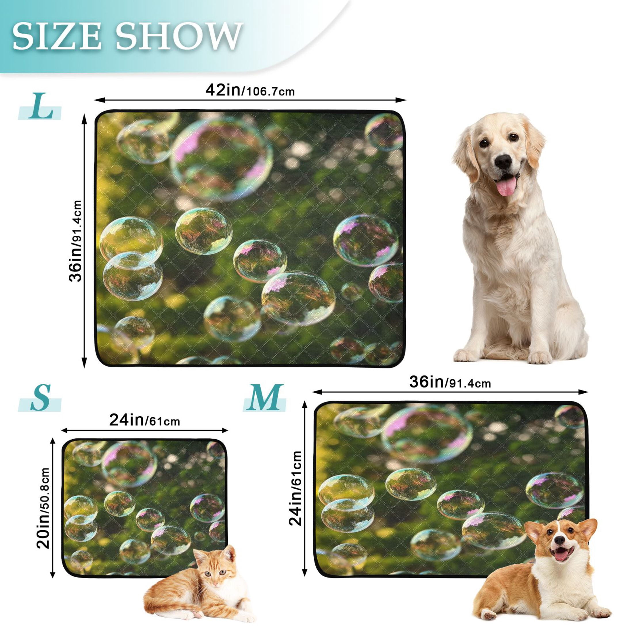 IAUYY Washable Pee Pads for Dogs Smallx3 Absorbent and Leak-Proof Non-Slip Reusable Puppy Pee Pads for Dogs Applicable to Playpen Potty Crate Radiant with Iridescent Brilliance