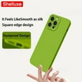 thumbnail image 3 of For iPhone 16 15 14 13 12 11 Pro Max Case Shelluxe Square Liquid Silicone Soft Cover For APPLE 11 12 13 Mini 14 15 16 Plus Cases Dark Green For iPhone 16, 3 of 6