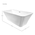 thumbnail image 5 of Tina Baño Fibra Vidrio Premium Bañera Lujo Rectangular 280l 172x77x62 Cm, 5 of 5