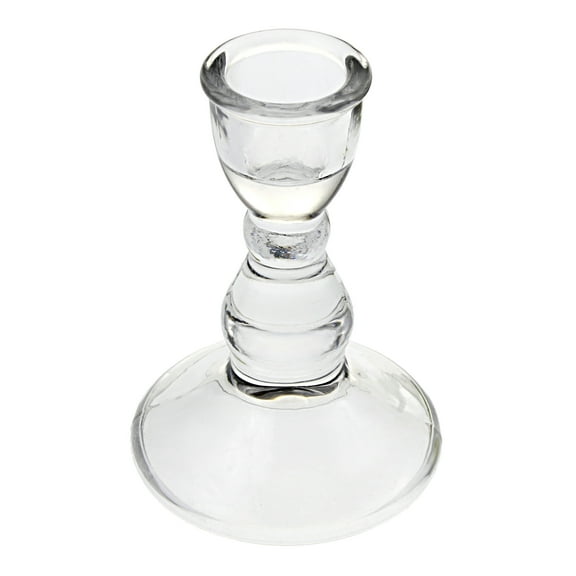12 Pack: 3.5" Glass Taper Candle Holder by Ashland