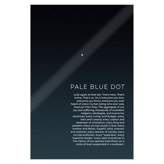 The Pale Blue Dot Poster Voyager 1, 1990, Earth in Space, Universe, Classroom Decor, Science Class, Earth Picture, Education