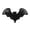 Without Light, variant on tasrioml Halloween Rattan Bat Decoration 3D Scary Black Plastic Woven Bat Wall Hanging Decor for Tree Porch Yard Lawn Indoor Outdoor Farmhouse Decor