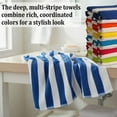 thumbnail image 6 of 100% Cotton Beach Towels Pack of 6 – Soft, Absorbent & Quick Dry Cabana Striped Pool Towels for Adults – Large, Lightweight, and Durable Cotton Towels for Beach, 6 of 7