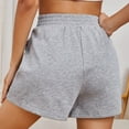 thumbnail image 4 of ZRBYWB Women's Shorts Women Casual Summer Drawstring Comfy Elastic High Waist Running Shorts With Pockets Outdoor Summer Shorts, 4 of 4